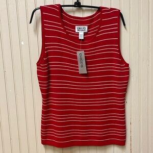 Chicos Design NWT Red Sleeveless Shell Tank